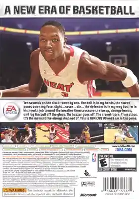 NBA Live 06 (USA) box cover back